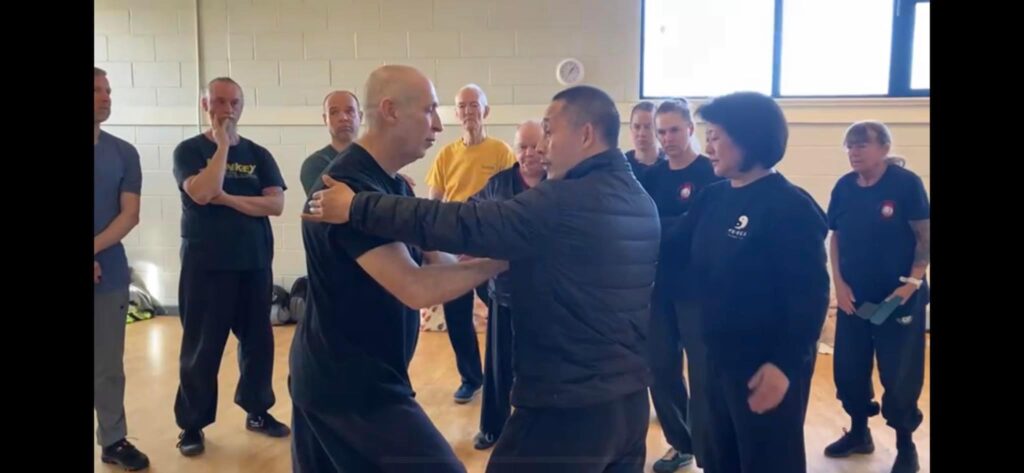 Tui Shou with Seminar Master Chen Ziqiang, March 2023
